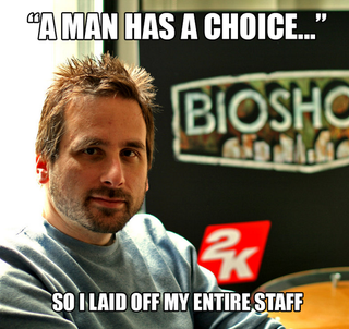 Illustration for article titled Like a true Objectivist, Bioshock creator shuts down Irrational Games